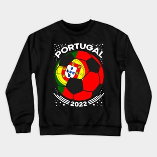 Portugal Flag Soccer Football Team Crewneck Sweatshirt